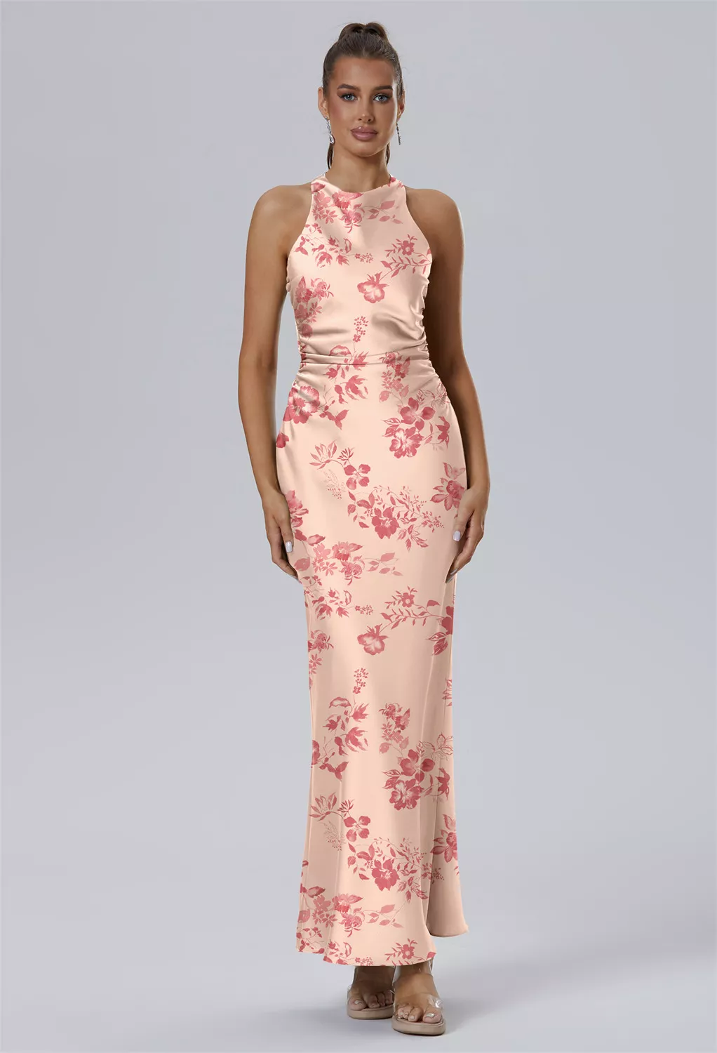 AW Teigne Pink Cherry Blossom  Fall Wedding Guest Dresses